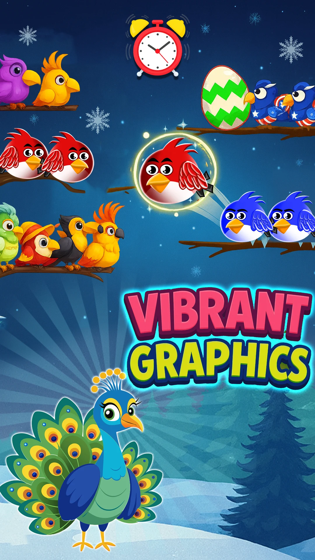 Birds Color Sort: Puzzle Game screenshot